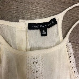 Kendall & Kylie Lace Halter Tank Top